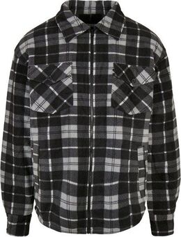 URBAN CLASSICS Allwetterjacke Urban Classics Herren Plaid Teddy Lined Shirt Jacket (1-St)