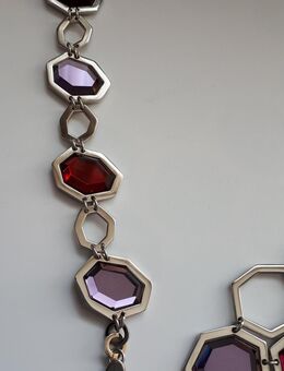 Leonardo Armband Monaco silber rot lila - Frankfurt (Main) Zeilsheim