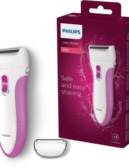 Philips Elektrokörperrasierer SatinShave Essential HP6341/00, Rasierer mit einer Scherfolie für Beine, nass und trocken verwendbar