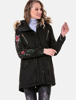 Cipo & Baxx Parka Jacken mit Kunstleder und Nieten, WJ-136