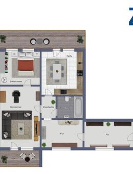 MB 16.12.25, MM an CS 19.11.25, Dachterrasse und Balkon inklusive! - Mitten im Domviertel - - Magdeburg