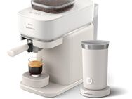 PHILIPS baristina Espressomaschine BAR303/00 mit Mahlwerk für ganze Bohnen, Milchaufschäumer inkl., 16 bar Pumpendruck, Naturweiß