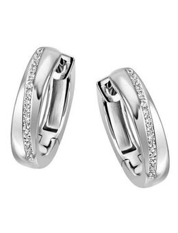 Firetti Paar Creolen Schmuck Geschenk Silber 925 Ohrschmuck glitzernd, mit Zirkonia (synth)