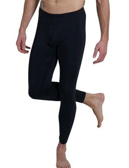 bugatti Lange Unterhose BUGA Hose lang eng, basic, wärmend, mit Logo, Baumwollmix