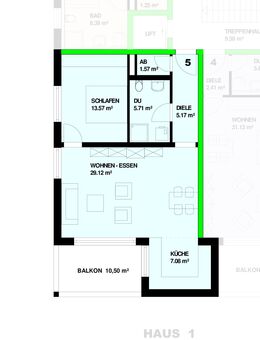Neubau: 2-Zimmer Obergeschoss mit Balkon in Steinen - Höllstein Nr.5 - RESERVIERT - Steinen (Baden-Württemberg)