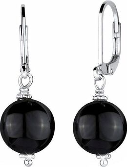 Elli Paar Ohrhänger Schmuck Geschenk Silber 925 Ohrringe, mit Onyx