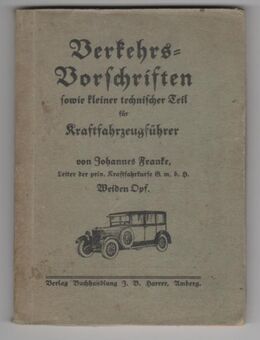 Verkehrsvorschriften sowie kleiner techn. Teil für Kraftfahrzeugführer - Spraitbach