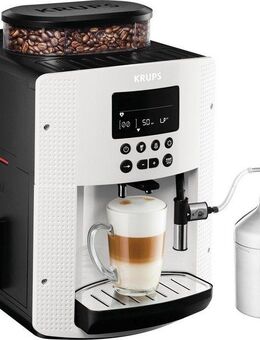 Krups Kaffeevollautomat EA8161, inkl. Edelstahl-Milchbehälter, 3 Temperaturstufen + 3 Mahlstärken