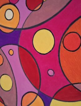 Farbenfrohe Acryl Gemälde "Schwebende Kreise", Moderne Kunst. - Sulz (Neckar)
