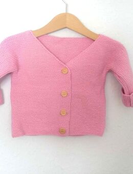 Baby Strickjacke BW in Rosa und der Größe 80/86 - Kreuztal