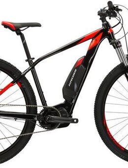 Kross E-Bike Mountainbike E-MTB Level Boost 1.0 418 29 Zoll schwarz, 10 Gang Shimano DEORE M6000 Schaltwerk, Kettenschaltung, Mittelmotor, 418 Wh, Pedelec, Elektrofahrrad für Damen und Herren