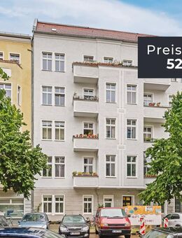 Preisnachlass sichern auf vermietete 4-Zimmerwohnung mit Terrasse & Wannenbad nahe Boxhagener Kiez - Berlin