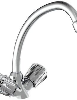 Schütte Spültischarmatur Duo Mix Niederdruck Armatur Küche, schwenkbarer Wasserhahn, Mischbatterie