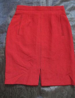 NEU * Hahnentritt * Glencheck * Pepita * Sekretärinnen * Schurwolle * Pencil Skirt * Shift * Etui * High Waist * Mini Rock "Betty Barclay" Gr. 34/ XS * rot * schwarz * - Riedlingen