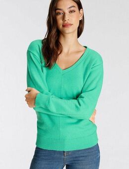 Tamaris V-Ausschnitt-Pullover mit Frontbiese