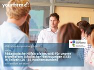 Pädagogische Hilfskraft (m/w/d) für unsere erweiterten Schulischen Betreuungen (ESB) in Teilzeit (20 - 35 Wochenstunden) - Frankfurt (Main)