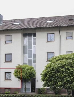 Vermietete 3-Zi.-EG-Hochparterre-Wohnung mit Küche, Stellplatz, Keller und Balkon in Innenstadtlage - Gernsbach