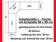 Eck Arbeitsplatte 90 x 90 MAA 210 , Küche, 90 weitere Dekore, Versand + Aufmaß bis 50 km möglich - Oberhausen