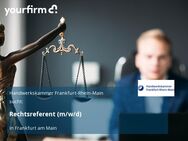 Rechtsreferent (m/w/d) - Frankfurt (Main)