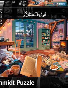 Schmidt Spiele Puzzle Secret, Im Ferienhaus von Steve Read, 1000 Puzzleteile, Made in Germany