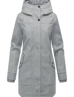 Ragwear Wollmantel Janesha Coat Mantel in Wolloptik mit Kapuze