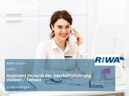 Assistenz (m/w/d) der Geschäftsführung Vollzeit / Teilzeit - Memmingen