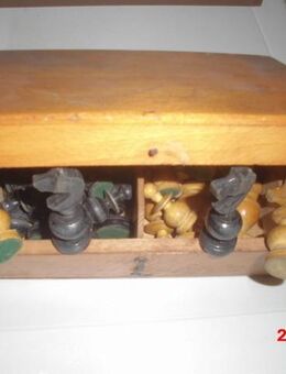 Schachspiel Holz Original Schatulle 1920 - Bottrop