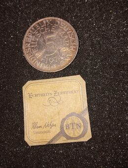 5 Deutsche Mark Silberadler Heiermann 1974 F - Kolkwitz
