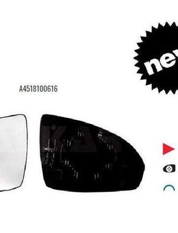 SPIEGELGLAS RECHTS KONV SMART FORTWO CABRIO COUPE 451 A4518100616 - Dortmund Wickede