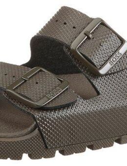 BOSS Surfley_Sand Badepantolette Sommerschuh, Hausschuh, Schlappen mit Schnallenverschlüsse