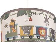 Paco Home Pendelleuchte Diamond 635, ohne Leuchtmittel, Kinderlampe Deckenlampe LED Kinderzimmer Lampe Zug Tieren, E27