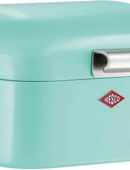 WESCO Brotkasten Mini Grandy, Stahlblech, (1-tlg), Metallscharniere, Gummistopper, Lüftungsloch / Griff, 2 L