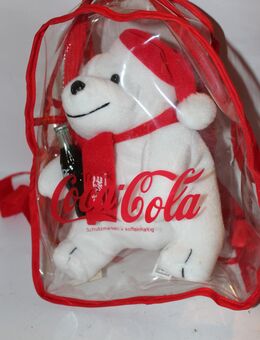 Sammler Rarität Coca Cola Weihnachtsbär im Rucksack - Nürnberg