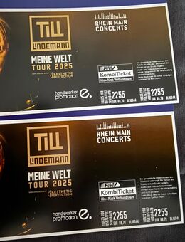 2 Konzertkarten für Till Lindemann am 06.11.2025 in Frankfurt a.M. - Mainz