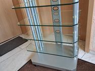 Hifi Turm Rack Focus Glas Silber TV Schrank Phonoschrank Phonomöbel - Oberhausen