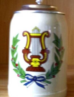 Musik Krug Steingut mit Zinndeckel Neu (Harve Gesang Chor) - Niederwerrn