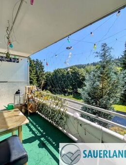Wohnen mit Weitblick- 2-Zimmer Eigentumswohnung mit sonnigem Balkon ins Grüne in Usseln - Willingen (Upland)
