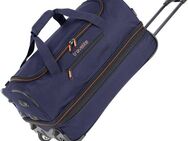 travelite Reisetasche BASICS, 55 cm, Duffle Bag Sporttasche mit Trolleyfunktion und Volumenerweiterung