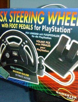 Playstation One Gamester Lenkrad mit Pedalen Originalverpackt - Bad Hersfeld Zentrum