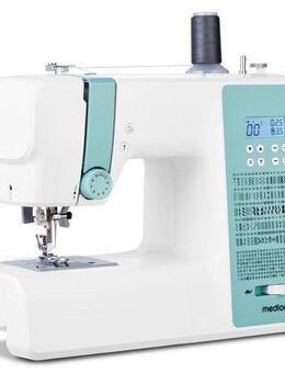 Medion® Computer-Nähmaschine MD 11881, 270 Stichmuster, 1-Schritt Knopfloch, 8 Programme, Doppelnadelfunktion, Automatischer Einfädler, Geschwindigkeitsregler