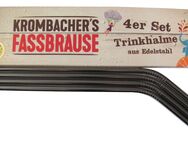 Brauerei Krombacher - Fassbrause - 4 Trinkhalme aus Edelstahl - Doberschütz