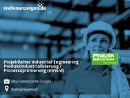 Projektleiter Industrial Engineering - Produktindustrialisierung / Prozessoptimierung (m/w/d) - Backnang