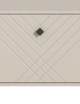 INOSIGN Sitzbank Mento, Breite 57 cm, 1 Klappe, 1 Fach, Metall Knopfgriff & Y-Füße, Klappe mit Ornamentfräsung, Truhe, Flurbank, Garderobe, Flur, Diele