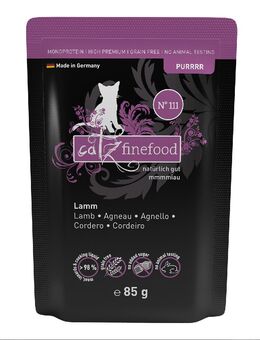 catz finefood Purrrr Pouch 8 x 85 g - No. 111 Lamm