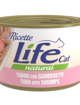 Sparpaket Life Cat "Le Ricette" 24 x 150 g - Thunfisch mit Garnelen