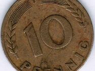 10 Pfennig Bank Deutscher Länder 1949 D - Sinsheim Zentrum