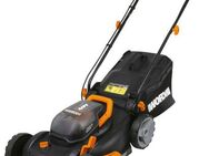 Worx Akkurasenmäher WG743E, 40 cm Schnittbreite, (Set), 40V/ 2x4Ah 500m², 40cm/20-80mm, 45 Liter