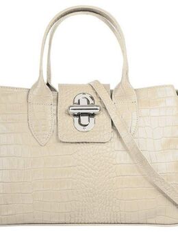Cluty Henkeltasche, echt Leder, Made in Italy