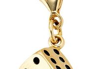 JOBO Charm-Einhänger Würfel, 333 Gold