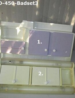 Badset 3tlg: Wandschrank/Hängeschrank/ToiPapierhalter für Bad/Nasszelle Wohnwagen/Wohnmobil gebraucht - Schotten Zentrum